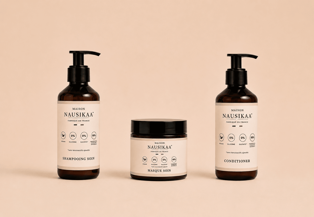 Construire sa routine capillaire minimale : 3 produits suffisent - Maison Nausikaa L'élixir du soin capillaire