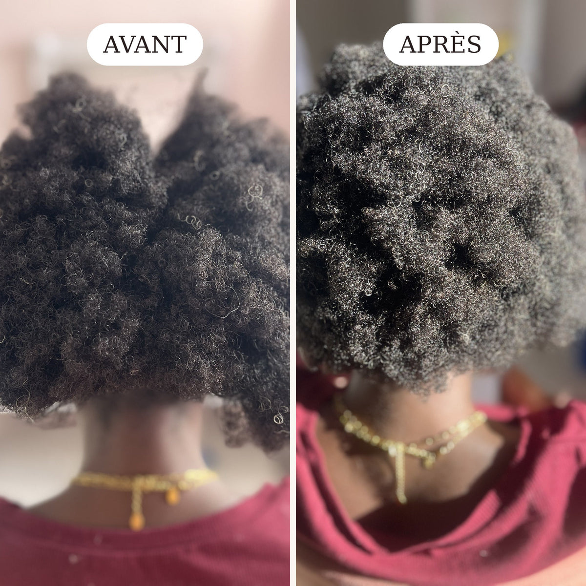Avant-après avec le Coffret Hydratation et Nutrition Maison Nausikaa