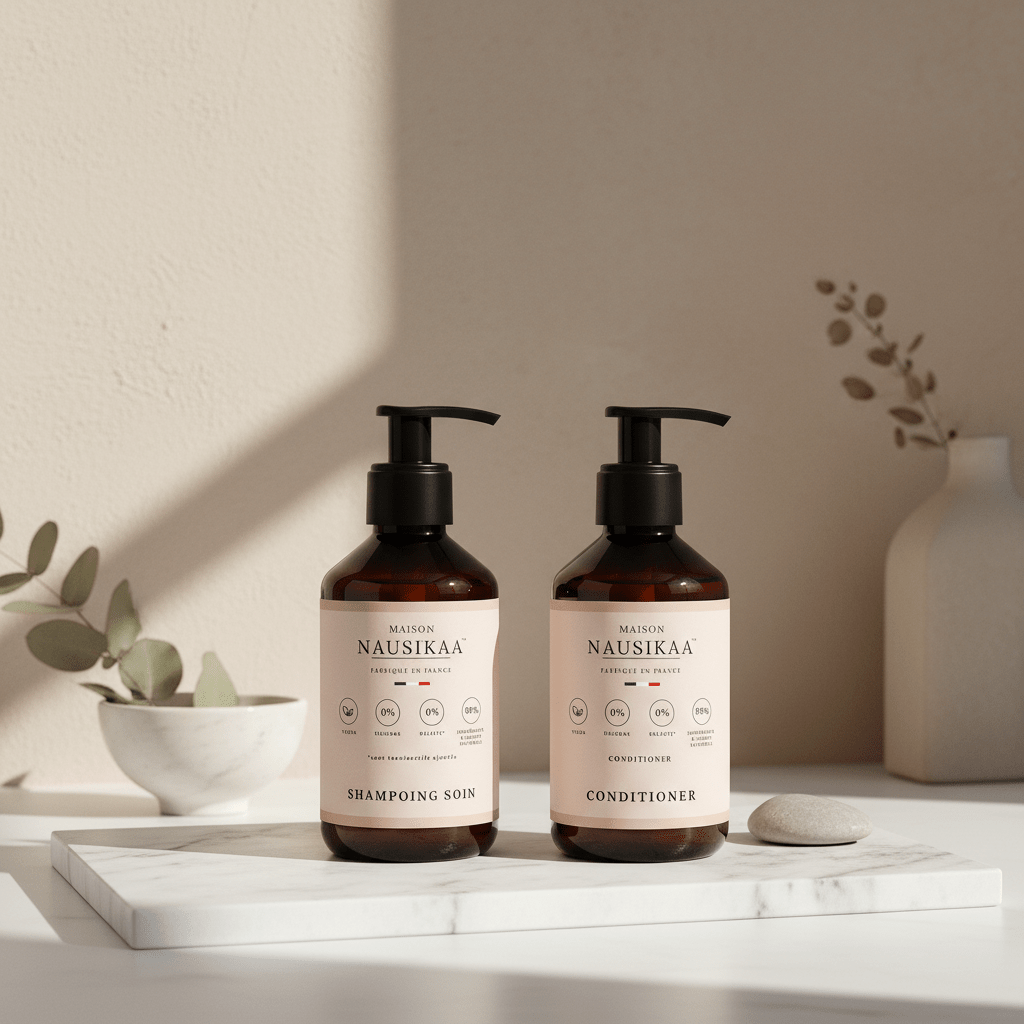 Duo Hydratation | Shampooing & Conditionneur Hydratants - Maison Nausikaa L'élixir du soin capillaire Duo Hydratation | Shampooing & Conditionneur Hydratants → hyper précis (le plus important) * → ajoute le mot - clé SEO (shampoing, masque, etc.) * Maison Nausikaa L'élixir du soin capillaire