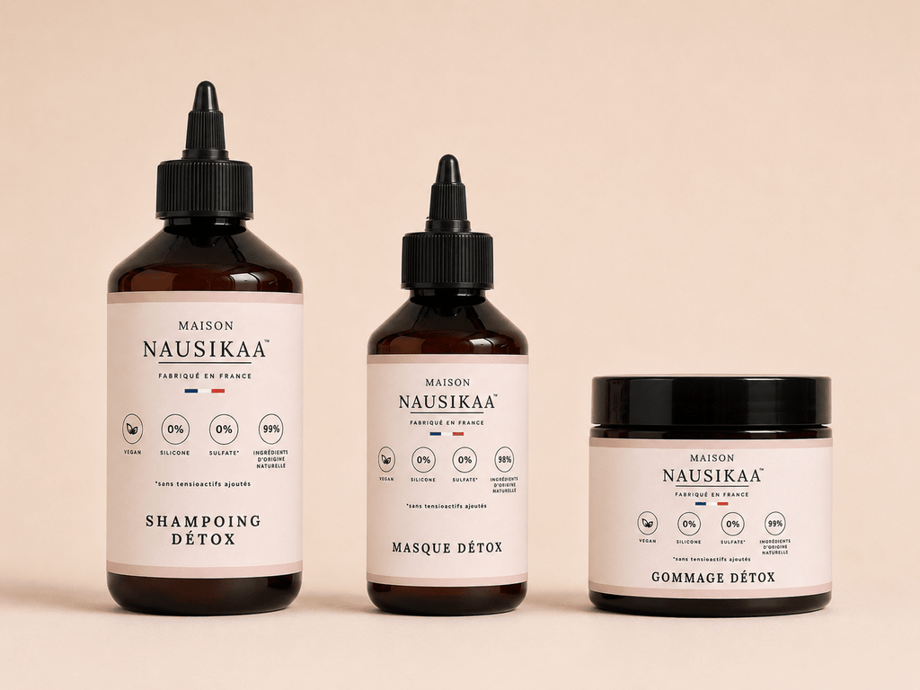 Pack purifiant au Sel Marin & Menthe – Cuir Chevelu - Maison Nausikaa Pack purifiant au Sel Marin & Menthe – Cuir Chevelu → hyper précis (le plus important) * Purifiant → ajoute le mot - clé SEO (shampoing, masque, etc.) * Maison Nausikaa